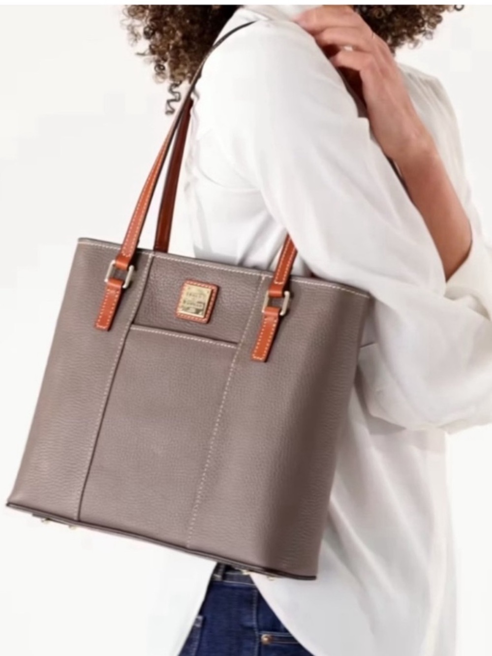 Dooney & Bourke Pebble Grain Small Lexington Taupe